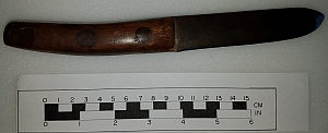 Civil war era wood handle knife