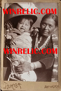 Native American mother and baby circa 1880