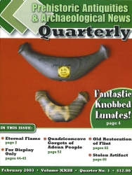 Prehistoric Antiquities & Archaeological News Quarterly 2003 Feb XXIII